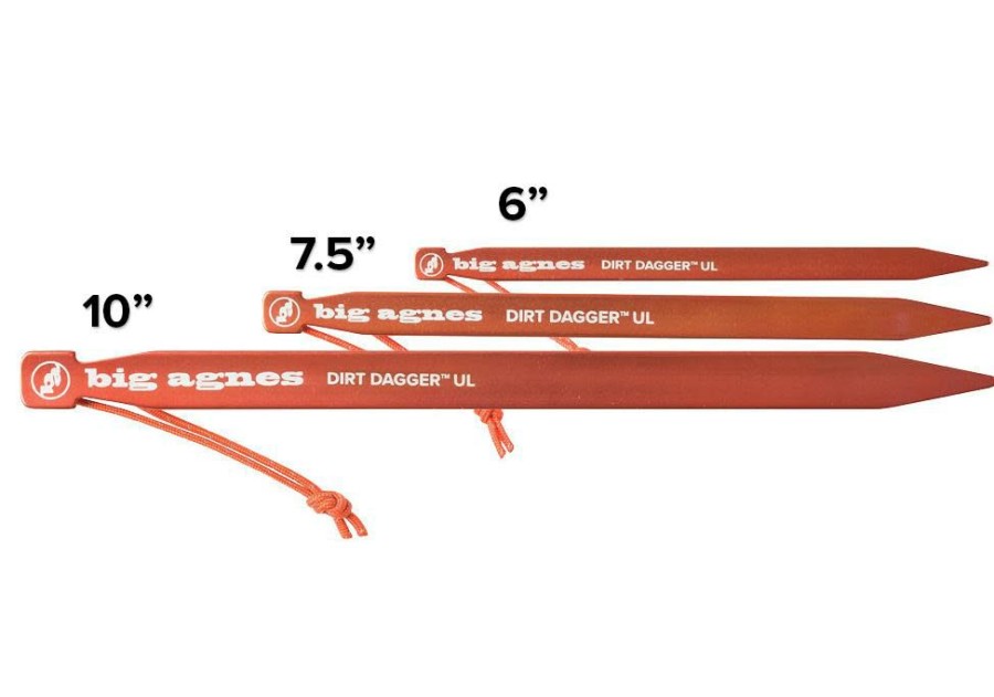 Tent Pegs, Accessories And Footprints * | Tent Pegs, Accessories And Footprints Big Agnes Dirt Daggers Ul Tent Stakes